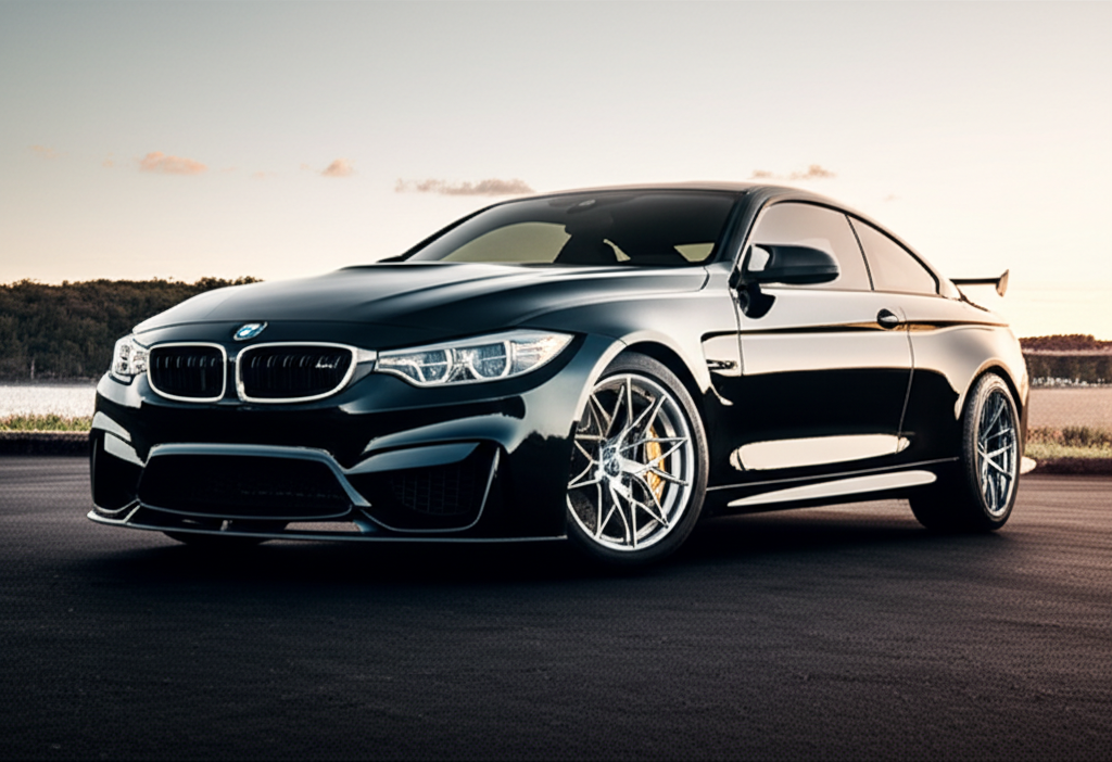 Black BMW M4 Competition exotic car available for rent - luxury vehicle rental