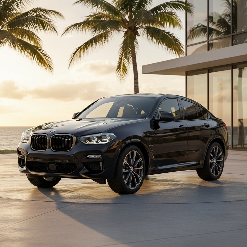 Black BMW X4 M exotic car rental
