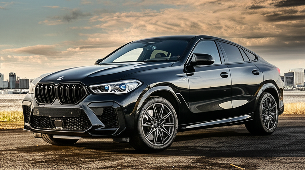 Black BMW X6 M Competition exotic car available for rent - luxury vehicle rental
