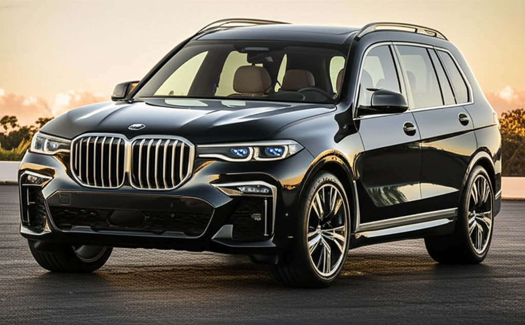 Black BMW X7 M50 exotic car available for rent - luxury vehicle rental