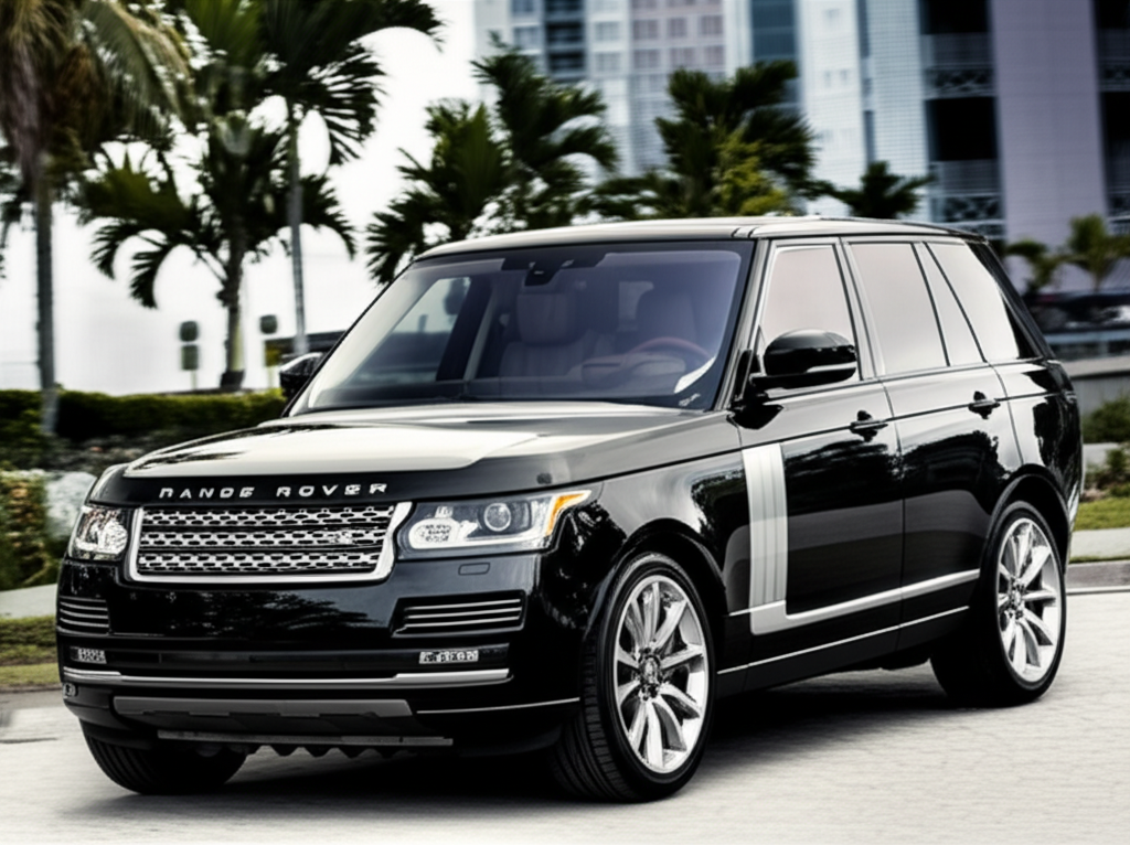 Black Land Rover Range Rover exotic car available for rent - luxury vehicle rental