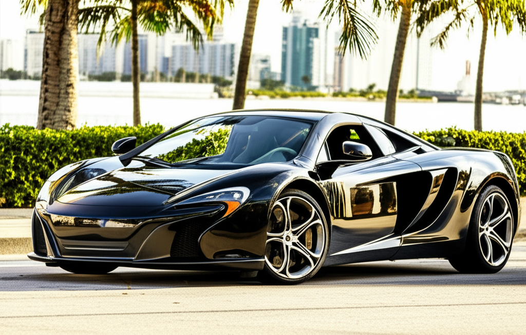 Black McLaren 650S exotic car available for rent - luxury vehicle rental