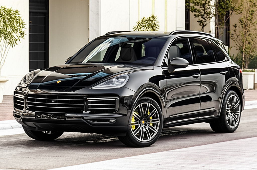 Black Porsche Cayenne S exotic car available for rent - luxury vehicle rental