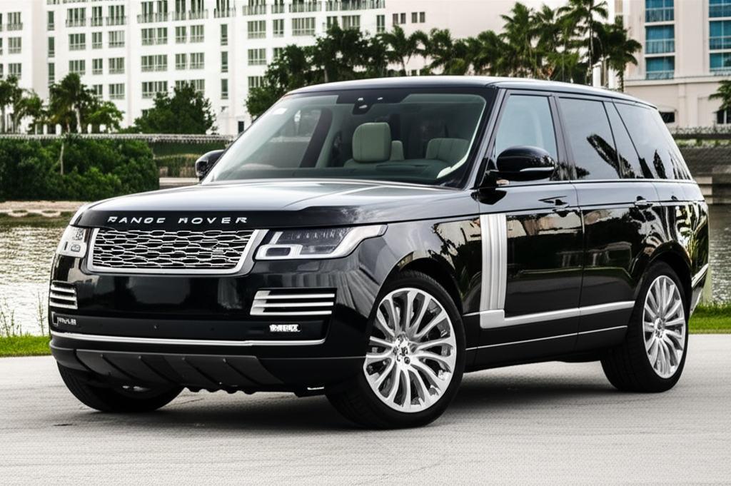 Black Range Rover Autobiography exotic car available for rent - luxury vehicle rental
